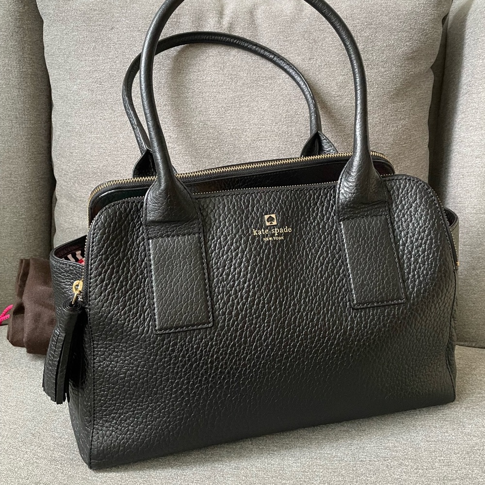 Kate Spade Double Zip Black Handbag